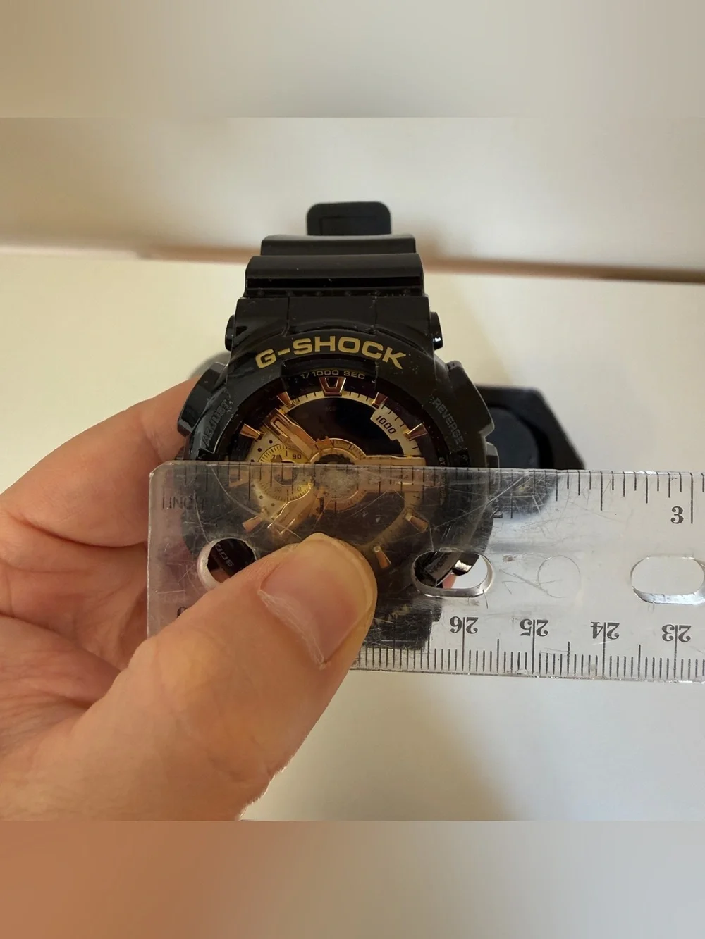 Casio G-Shock Black and Gold Analog-Digital Sport Watch GA110GB